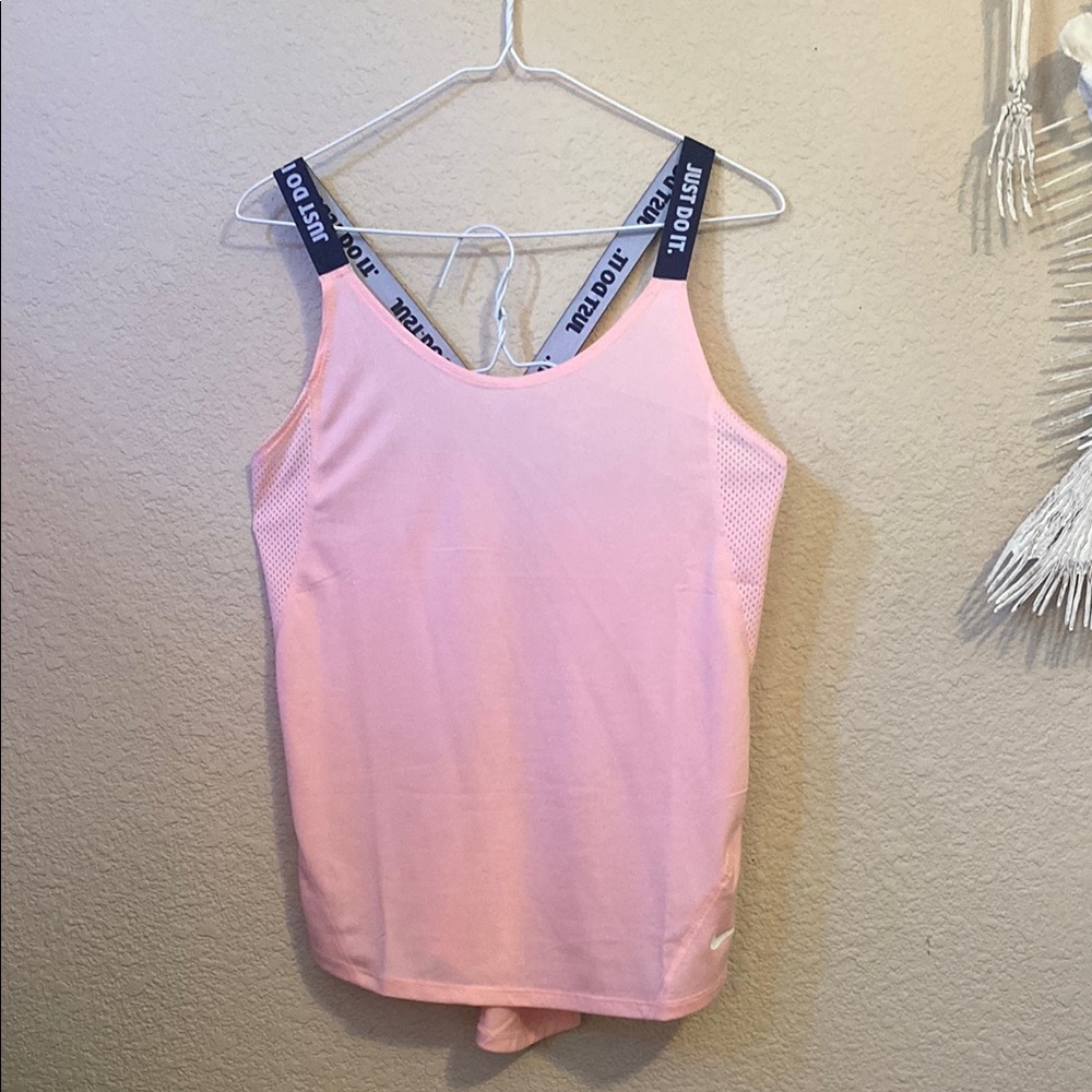 Nike Pink and Blue Tank Top Athletic Wear